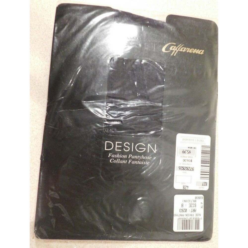 CAFFARENA PANTYHOSE ALL SHEER REINFORCED TOE Size B
